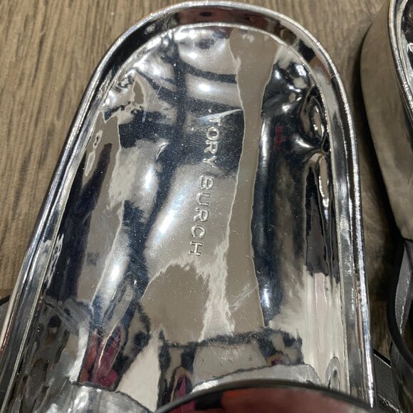 Tory Burch Miller Cloud Sandals in Argento Size 7.5 - Picture 10 of 14